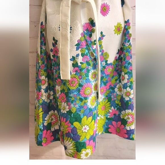 Vtg.Mint '60s Beeline Cotton Mod Print Dress sz.Vtg 12/Modern 6 Union Label USA - Picture 3 of 7